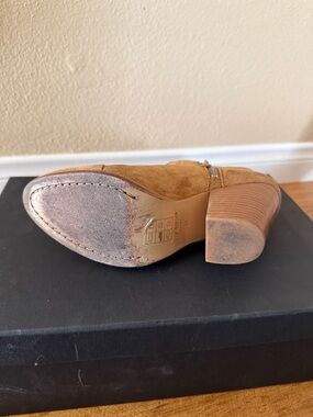 Suede Ankle Boot in Tan